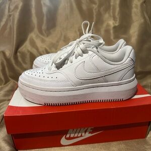 Nike Women’s White Platform Low-Top Sneakers